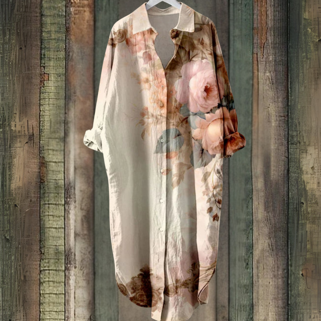 フラワープリント サマー ミニドレス