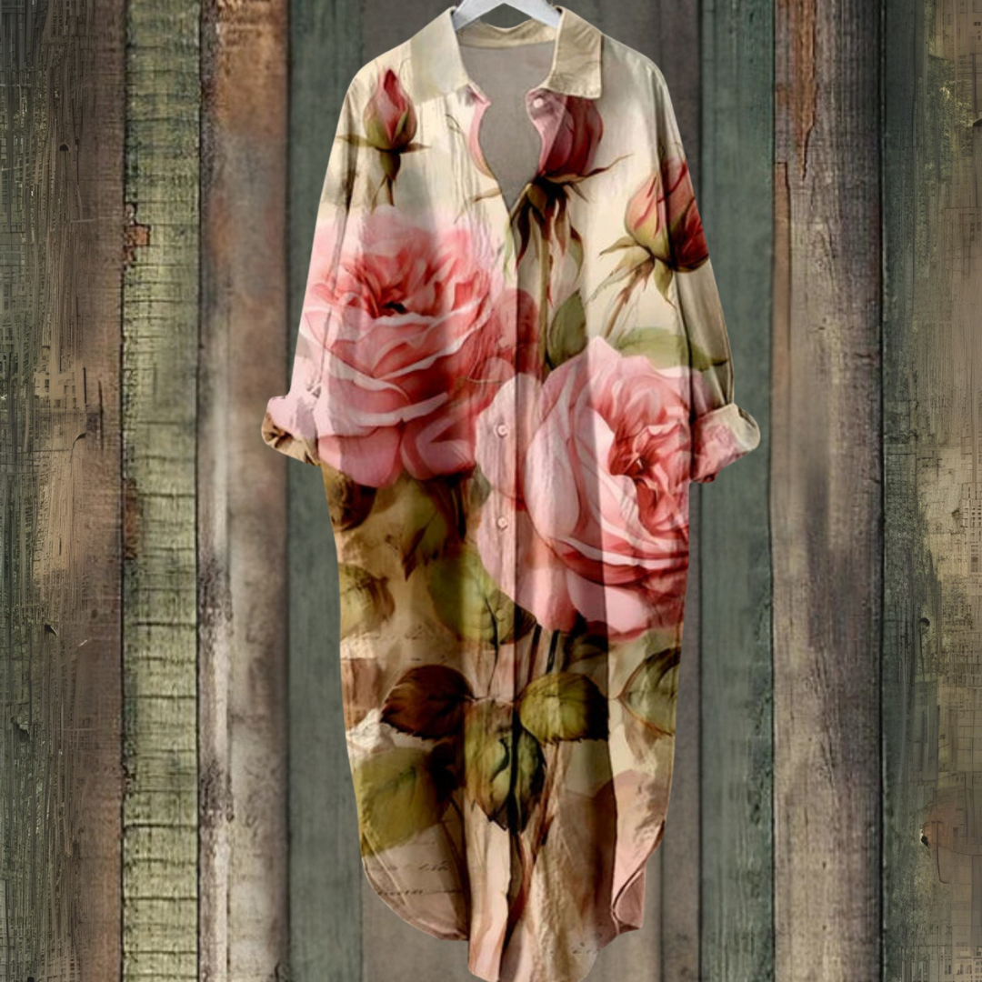 フラワープリント サマー ミニドレス