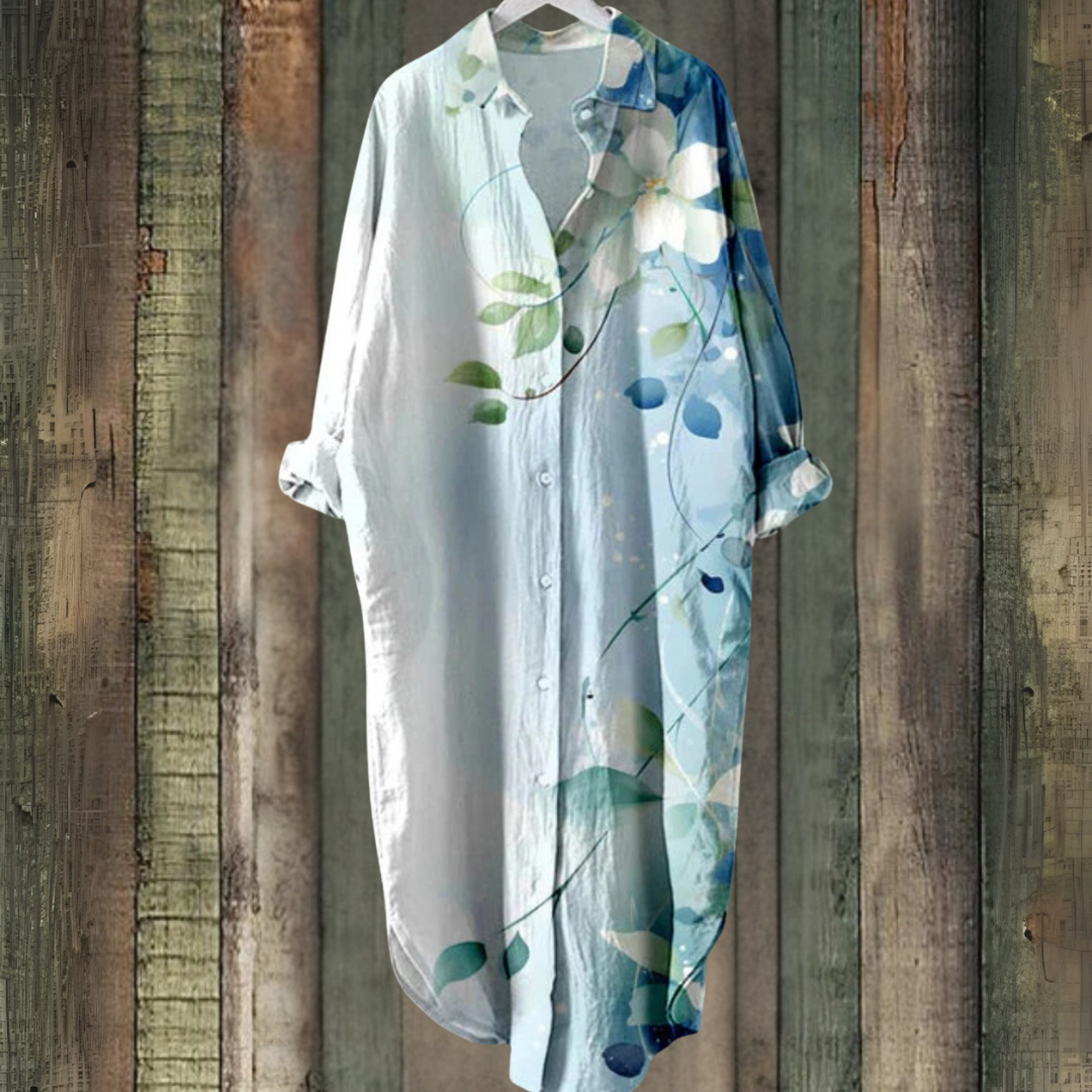 フラワープリント サマー ミニドレス