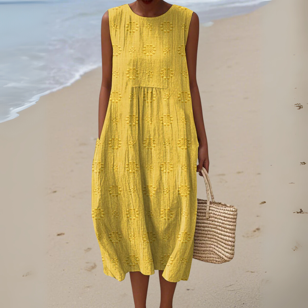 カジュアル サマー ポケット ドレス