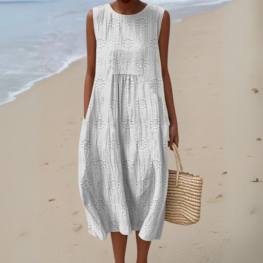 カジュアル サマー ポケット ドレス