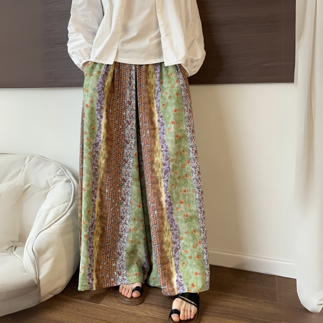 ヴィンテージ・スタイル・ワイドレッグ・パンツ
