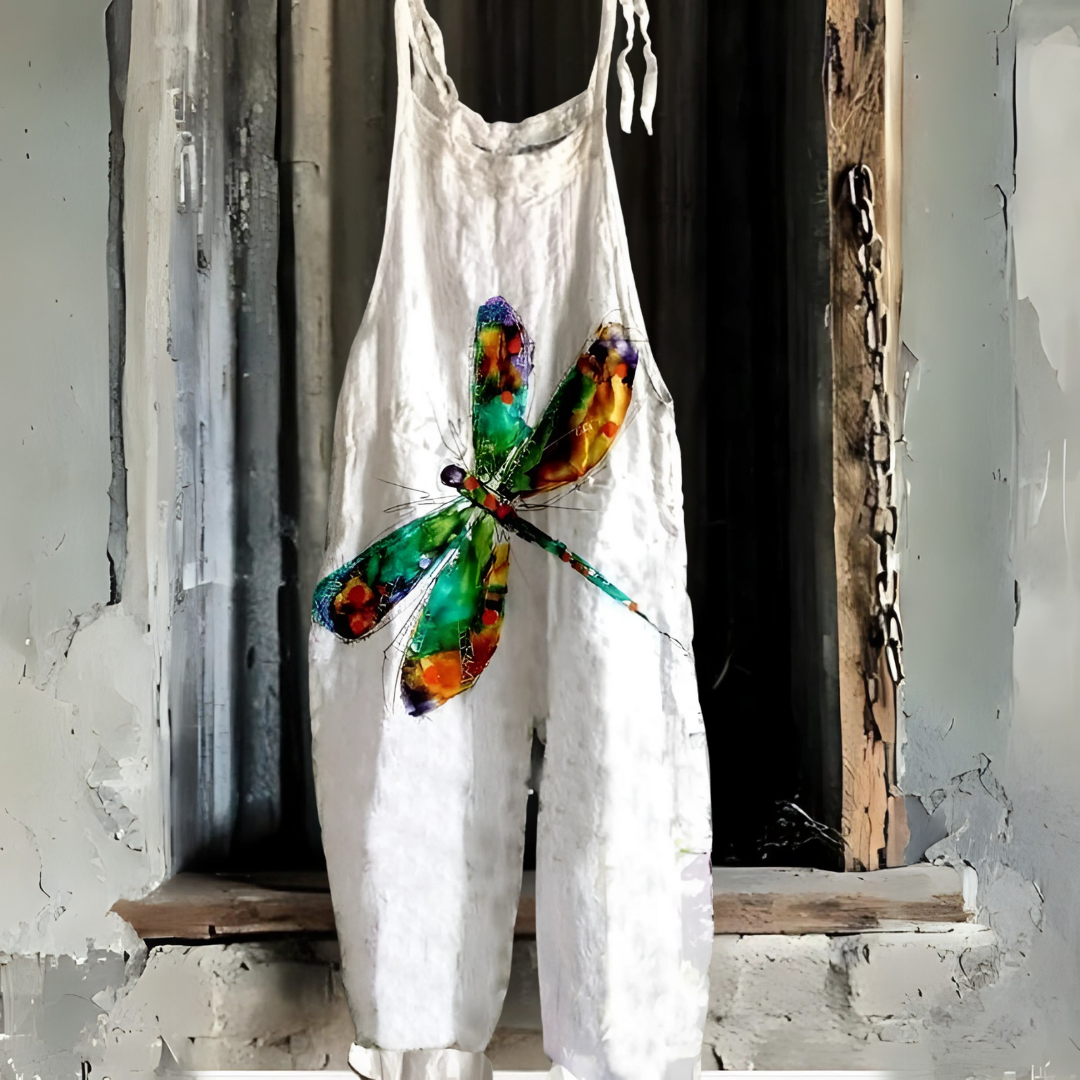 ビッグ・トンボ・レトロプリント・ジャンプスーツ