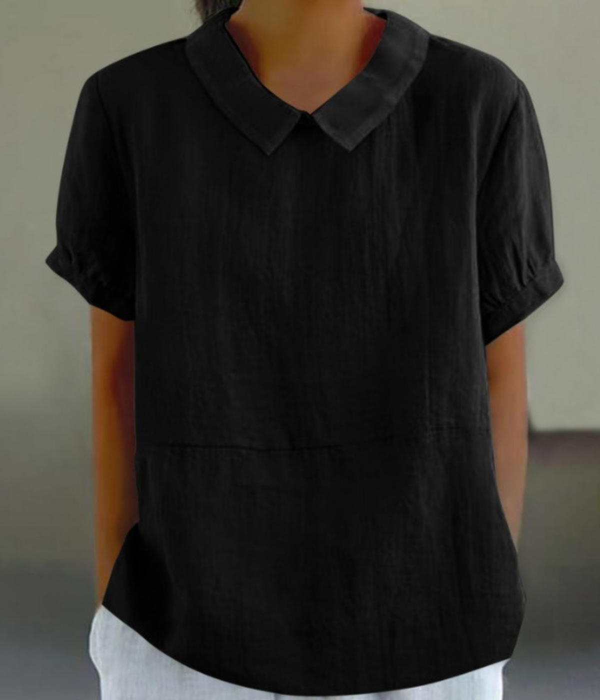 半袖プリントトップス