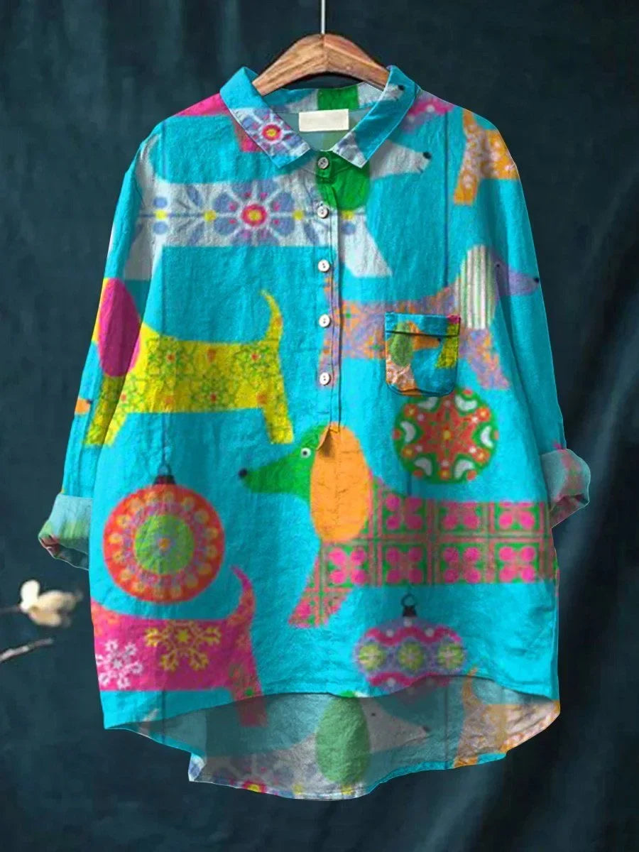 猫アートシャツ