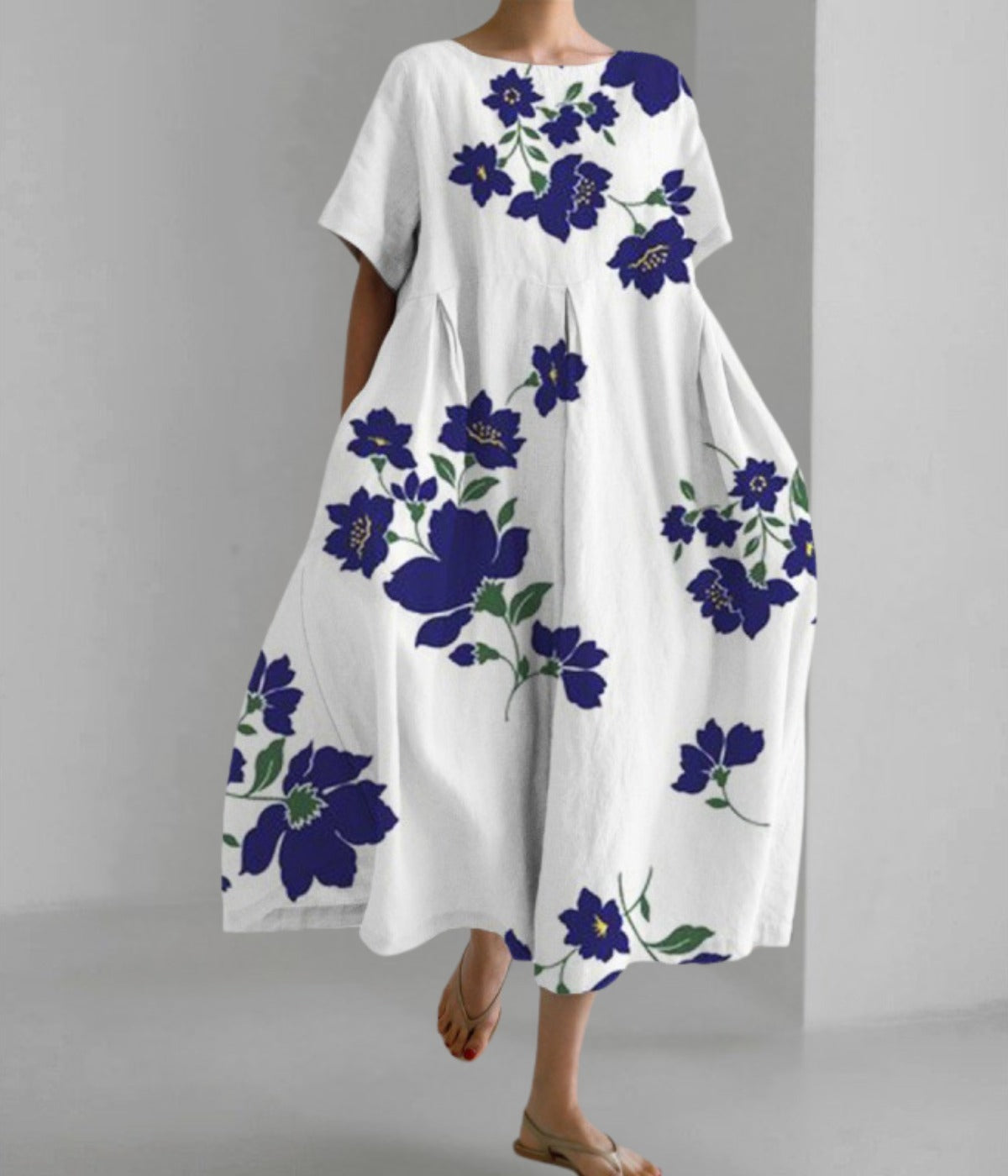 ワイドドレス フラワー サマードレス