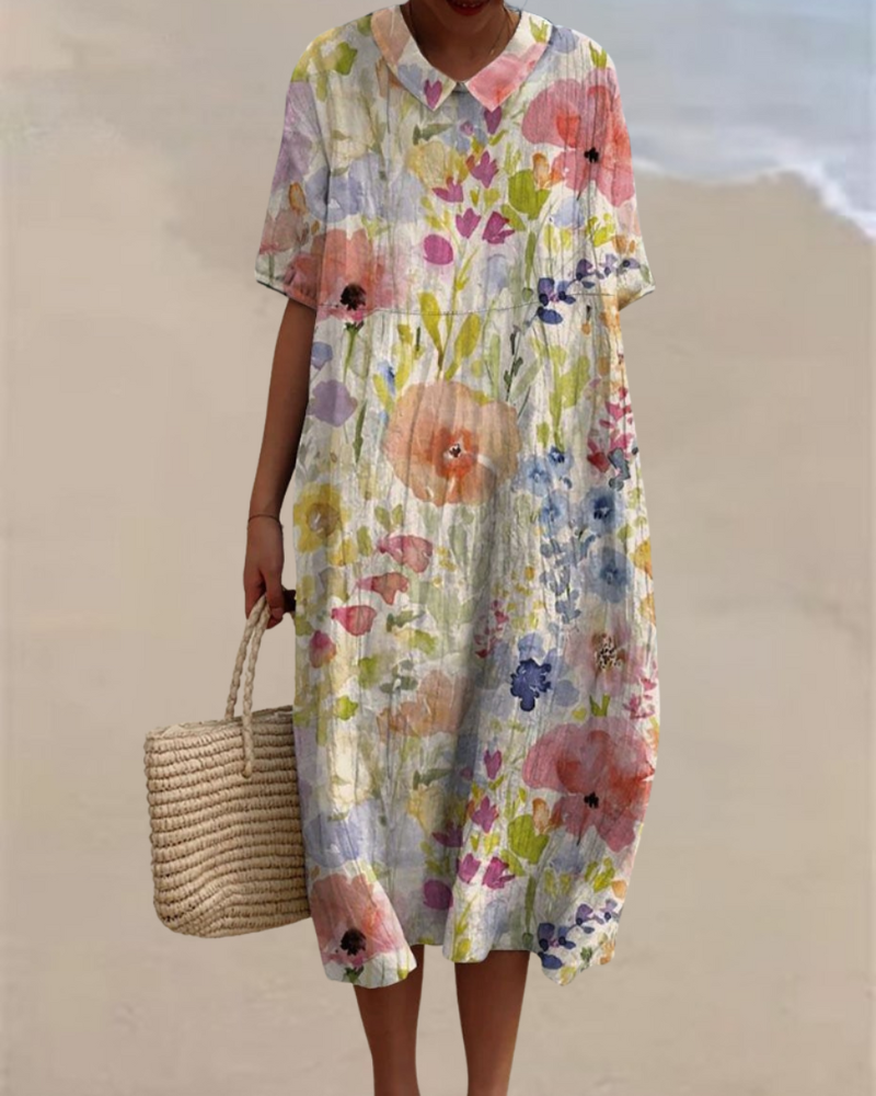 カラフルガーデンワンピース