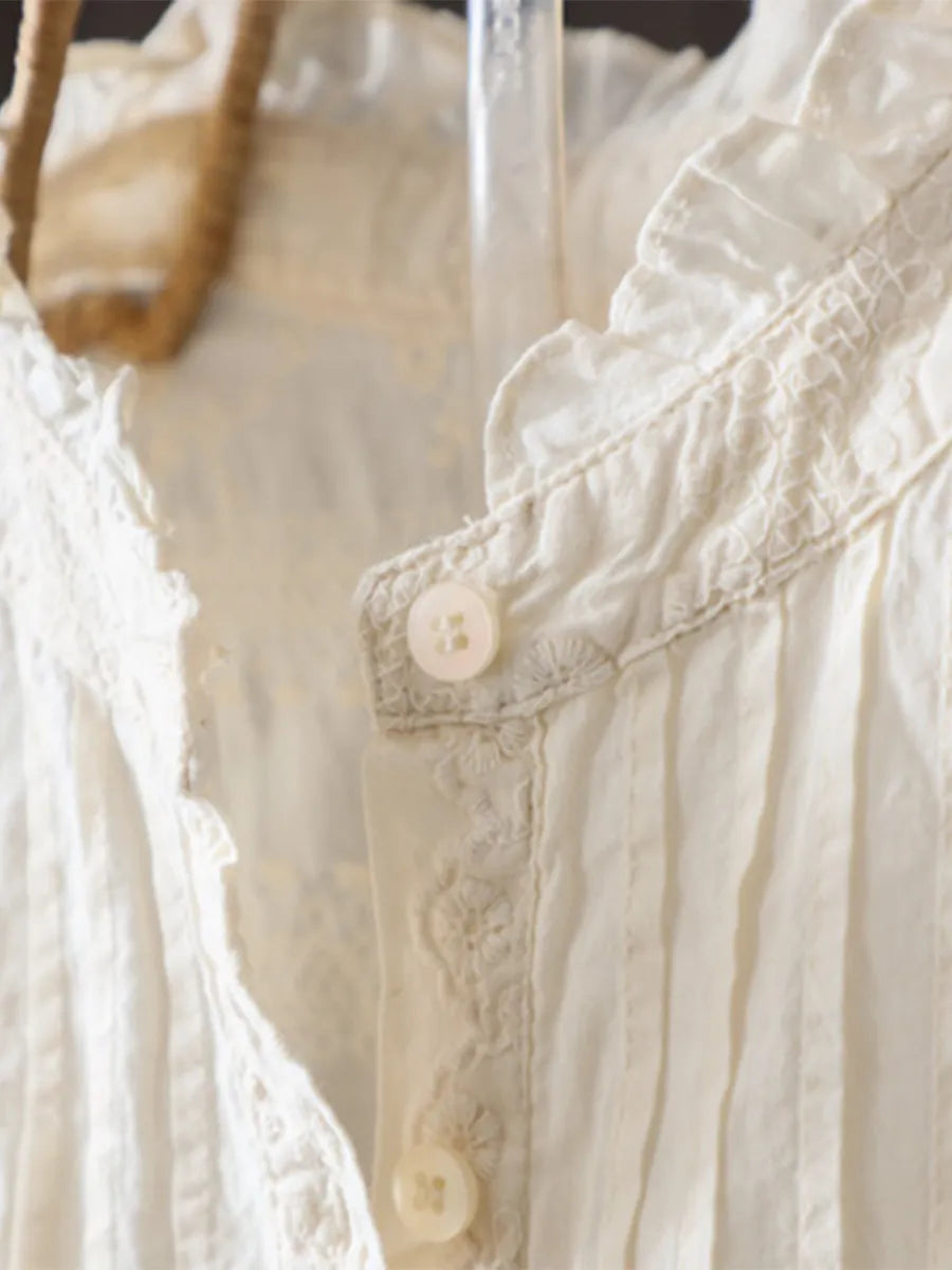 レトロレースカラーブラウス